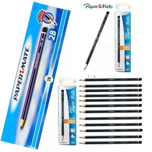 12 x matite carta ❤ Mate 2B preaffilate per scuola, ufficio, scrittura, disegno NUOVE - Foto 1 di 8