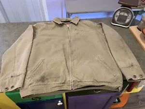 VINTAGE MECHANICS BRAND JACKET Sz XL Distressed - Picture 1 of 11