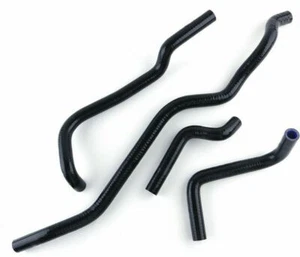MANGUERA REFRIGERANTE RADIADOR SILICONA NEGRA PARA KAWASAKI PRAIRIE 650 KVF650 02 03 4X4 - Imagen 1 de 8