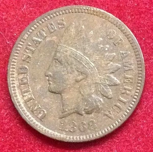 1868 1C BN Indian Cent - Bild 1 von 2