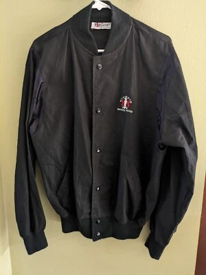 Vintage Giorgio Beverly Hills Men's Bomber Jacket Coat Embroidered Size L - Изображение 1 из 4