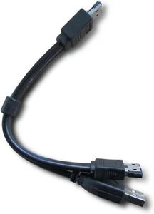 iMicro ST-ESATAUS eSATA cable - 6 in - 7 pin external Serial ATA - male - Picture 1 of 2