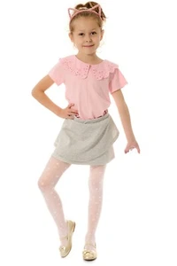 Girls Kids Stars Sheer Pattern Tights Bridesmaid Party Special Occasions 3-12Y - Imagen 1 de 4