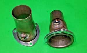 3.5" Header To 2.5" 409 Stainless With 2 O2 Bungs 3 Bolt Collector Reducers USA - Picture 1 of 6