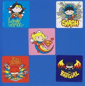 10 Justice League Chibi große Aufkleber - Wonder Woman, Flash, Batgirl, Superman - Bild 1 von 1
