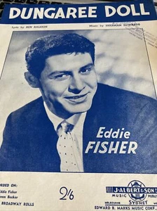 Vintage Sheet Music: Dungaree Doll - Eddie Fisher - Picture 1 of 2