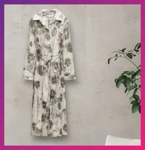 ABITO CAMICIA NUOVO CON ETICHETTE STAMPA 100% RAMIE COLLEZIONE ZW SET DUE PEZZI - Foto 1 di 12