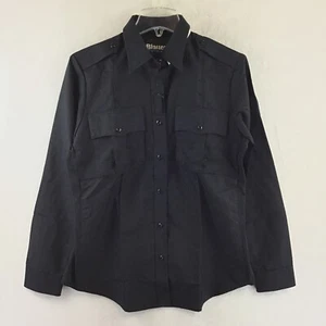 Blauer 8906W Super Shirt Dark Navy L/S Pocket Zipper Uniform Top NWT Womens 38 - Picture 1 of 8