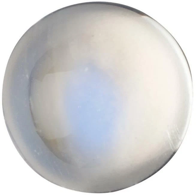 Natural Fine Rainbow Moonstone - Round Cabochon - Madagascar - AAA Grade - Image 1 of 1
