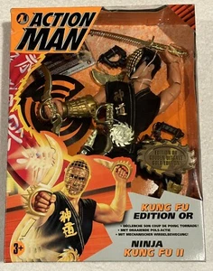 Action Man GOLD KUNG FU Ninja 1996 Hasbro unused MISB LIMITED edition - Picture 1 of 2