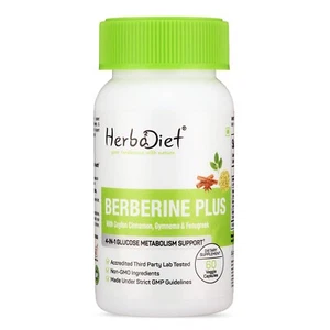 Berberine with Ceylon Cinnamon, Gymnema Capsules Heart Health Immune Support - Picture 1 of 4
