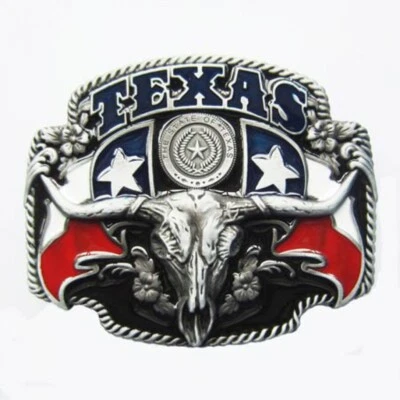 PIRATE OUTFITTERS Buckle Texas Longhorn USA Western Gürtelschnalle