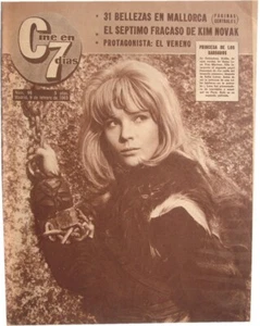 Kim Novak 1963 Zeitschrift CINE EN 7 TAGE Hollywood Promi spanisches Magazin - Bild 1 von 1