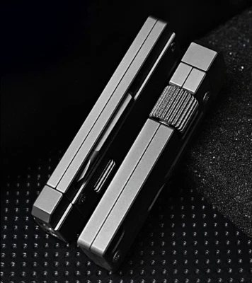 Titanium Mini Multi Tools Adjustable Wrench Pocket Pry Bar Crowbar Bits EDC Tool - Image 1 of 4