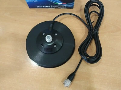 PACK SIRIO MAG145PL BASE MAGNETICA 16 cm 0-500MHz + ANTENA SIRIO AS100PL   - Imagen 1 de 4