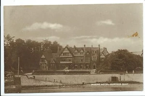SCOTLAND - MARINE HOTEL, HUNTERS QUAY 1917 Davidson's Real Photo Postcard - Picture 1 of 1