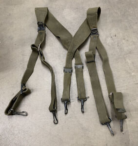 Original WWII US Military M1936 Field Gear Suspenders