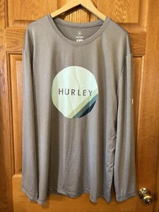 Camisa de baño D67 Hurley gris poliéster UPF protección para hombre XL - Imagen 1 de 3