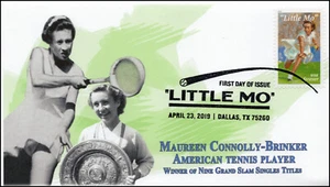 19-081, 2019, Little Mo, Pictorial Postmark, FDC, Tennis, Maureen Connolly Brink - Picture 1 of 1