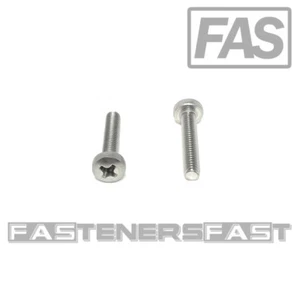 (25) M4-0.7 x20 Stainless Steel Phillips Pan Head Machine Screw DIN7985 A2 M4x20 - Bild 1 von 5