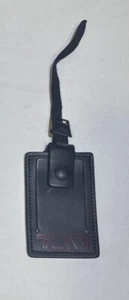 TUMI Alpha Kofferanhänger Leder schwarz mit rotem Logo neu - Bild 1 von 6
