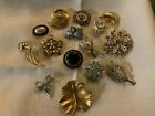 Vintage Collection, Job Lot Of Vintage Brooches, Mixed Eras