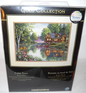 Dimensions Gold Collection CABIN FEVER Counted Cross Stitch 35183 NEW - Picture 1 of 4