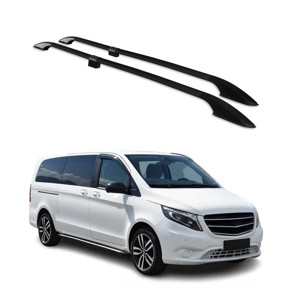 OMAC Barre portatutto per Mercedes Vito W639 W447 2003-2025 L3 extra lunghe nere