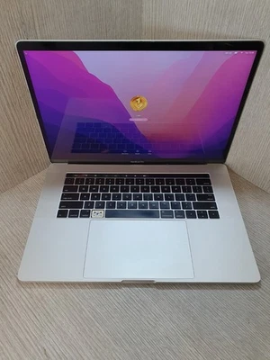 A1707 2016 Apple MacBook Pro 15.4" i7 16GB 500GB Silver Monterey Grade C EG0807 - Image 1 of 4