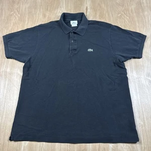 Polo deportivo Lacoste para hombre talla 6/XL calce regular negro cocodrilo golf tenis - Imagen 1 de 5
