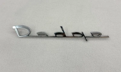 1956 Dodge Coronet Custom Royal Lancer Decklid Trunk Emblem Script Nameplate 56 - Image 1 of 4