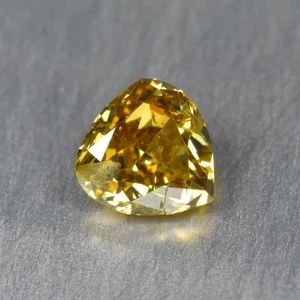 0.17Ct Pear _ Fantastic Untreated Yellow Color Natural Diamond - Picture 1 of 2