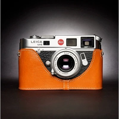 Media funda protectora de cuero genuino para cámara Leica M6 M5 M4 M3 M2 Foto 1 de 4