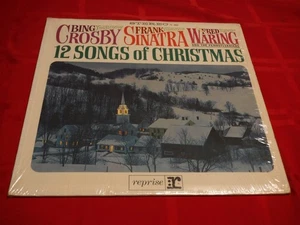 Bing Crosby Frank Sinatra Fred Waring 12 Songs Of Christmas 1964 LP White Hear - Picture 1 of 9