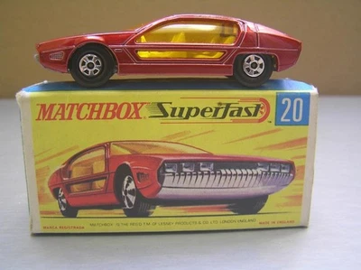 Matchbox Superfast MB20 Lamborghini Marzal made in England Lesney Mint in Box - Image 1 of 4
