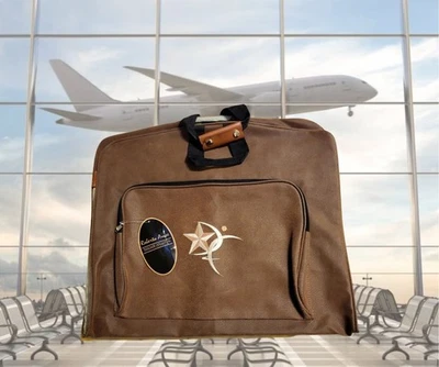 Сумка для одежды ручная кладь эксклюзивный дизайнерский дорожный чемодан Roberto Amee из искусственной замши - Изображение 1 из 4