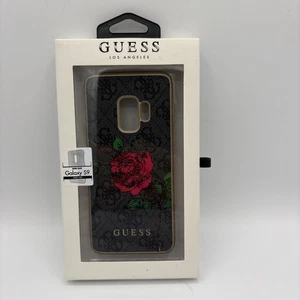 Guess Slim Profile PU Leder Schutzhülle für Galaxy S9. Braun Rot Rose. Neu - Bild 1 von 7