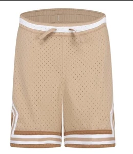 NWT Nike Air Jordan Youth Medium Dri-FIT Diamond Basketball Shorts Hemp New - Picture 1 of 8