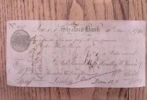 Promissory Banknote 1794 £30 With Banker Stamp - Picture 1 of 2