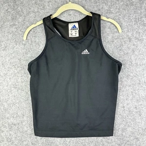 Canotta Adidas donna XL nera elasticizzata logo racerback rete schiena tempo libero palestra - Foto 1 di 12