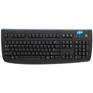 Logitech Deluxe 250 Keyboard Ps2 Ps/2 Layout Spanish Es Wired With Wire _ - Picture 1 of 4