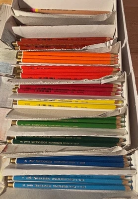 Koh-I-Noor Lot of 33 Polycolor/Color Pencils w/Sharpener Hardtmuth Czech - Image 1 of 4