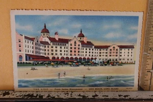 Vintage Postkarte The Lido Frank Seiden Management Strand Long Island - Bild 1 von 2