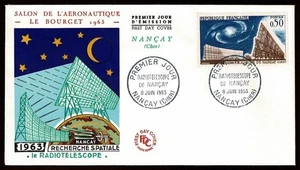 FRANCE FDC space  1963 Salon de l'aeronautique - Le Bourget  SG72H - Picture 1 of 1