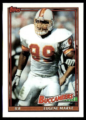 1991 Topps Eugene Marve Tampa Bay Buccaneers #500 - Image 1 of 2