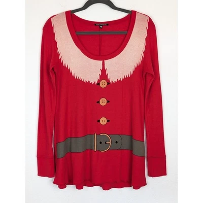 Wildfox Sweater Santa and Elf Knit Christmas Holidays Thermal Red White Size XS - Image 1 of 4