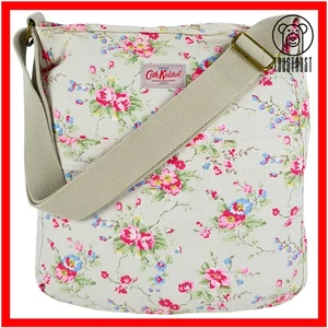 Cath Kidston Cross Body Messenger Shoulder Bag Tote Canvas Cotton Floral CP20 - Picture 1 of 13