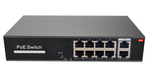 8 Port PoE Switch With 2 Uplink 120W Extend to 250Meter Unmanaged 803.af/at