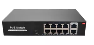 8 Port PoE Switch With 2 Uplink 120W Extend to 250Meter Unmanaged 803.af/at - Picture 1 of 8