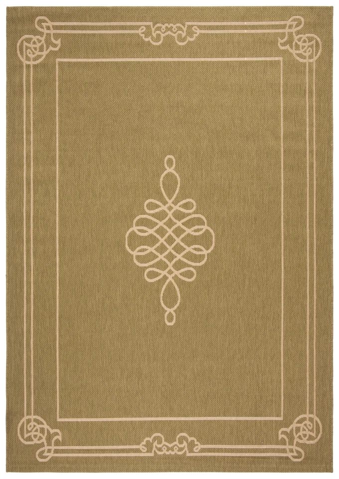 Safavieh Indoor / Outdoor Green / Cream Area Rugs - CY6788-24 - Image 1 of 1